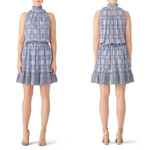 Shoshanna Blue and White Mini Dress